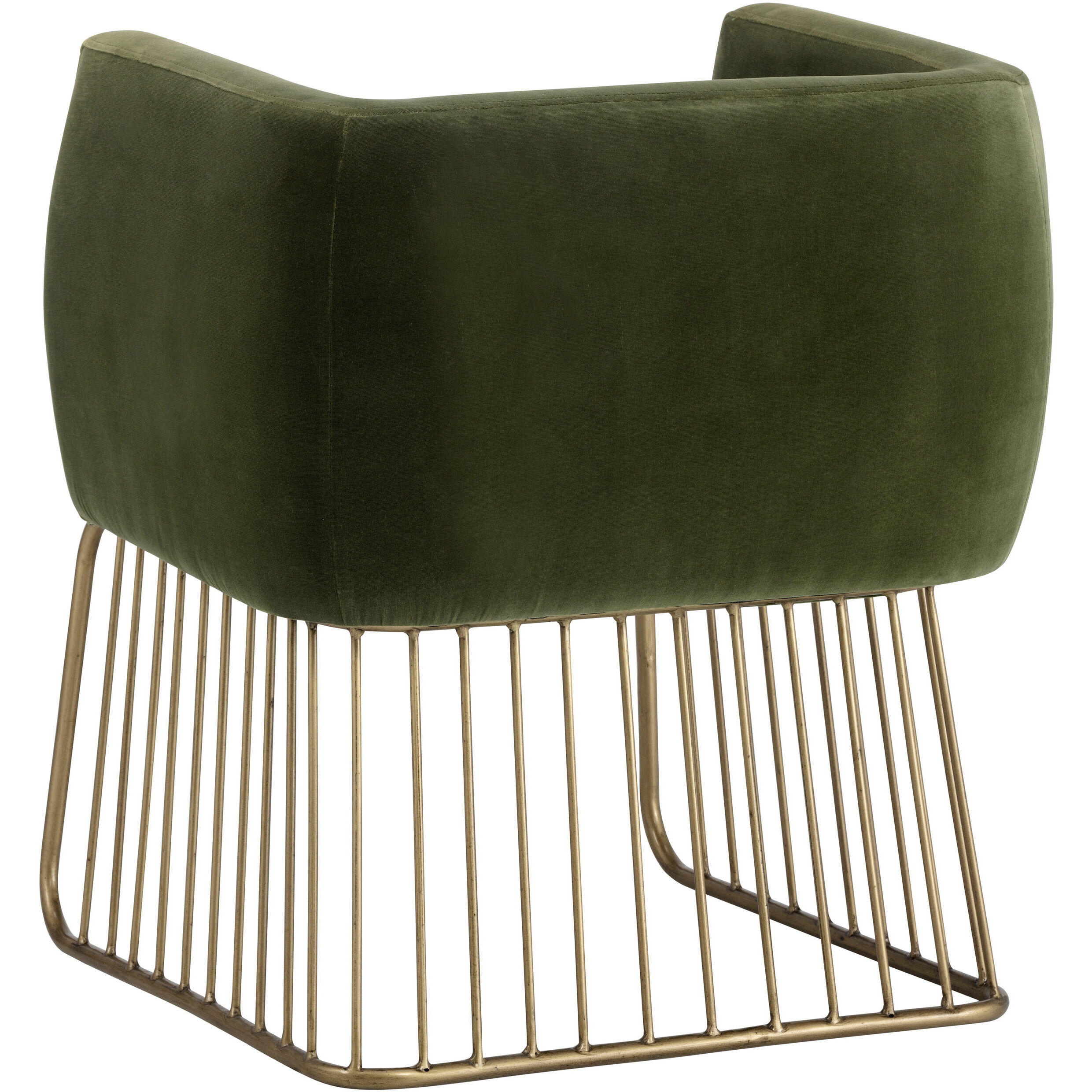 Gala Forest Green Dining Armchair